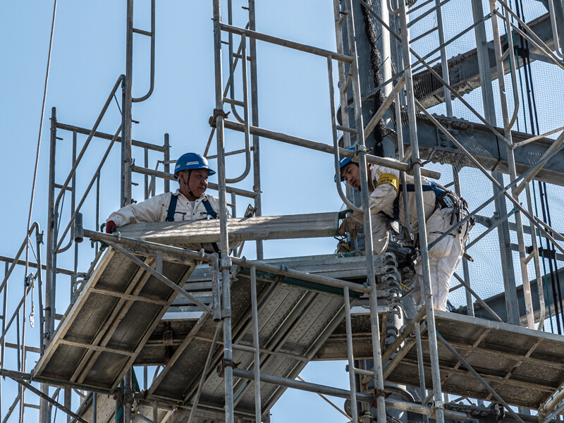 足場組み立て10